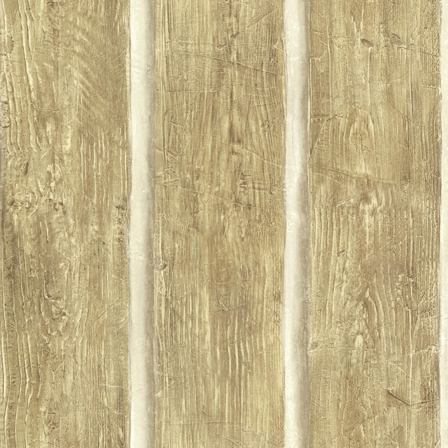 York Chinking Maple Wood Panel Wallpaper