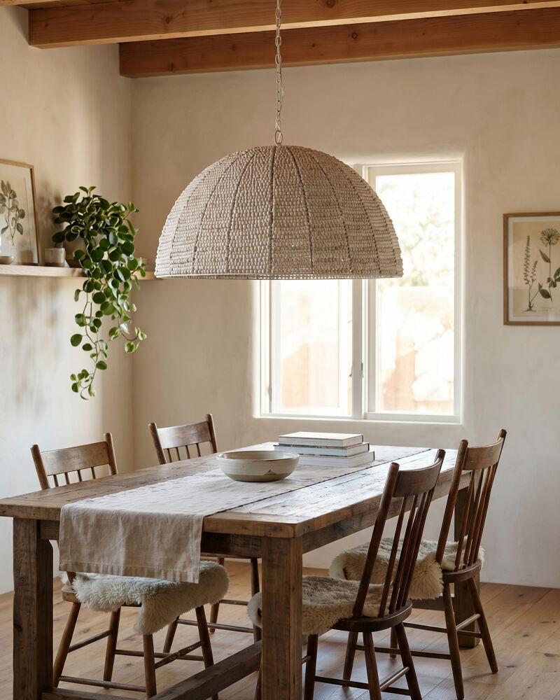 Surya Coquina Vale MVCN-001 35"L x 35"W x 23"H Ceiling Lighting