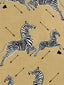 Scalamandre Zebras - Wallpaper - Trimmed Gold Wallpaper