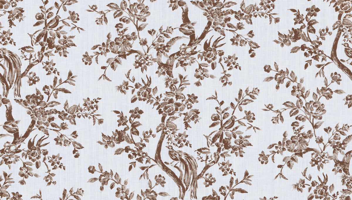 Lee Jofa CAMELLIA TOILE BROWN Fabric