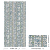 Lee Jofa MARGAUX PRINT BLUE Fabric