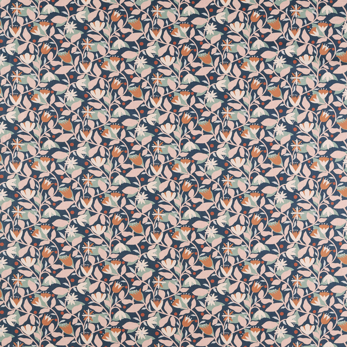 Scion DANCING DAISIES MIDNIGHT Fabric