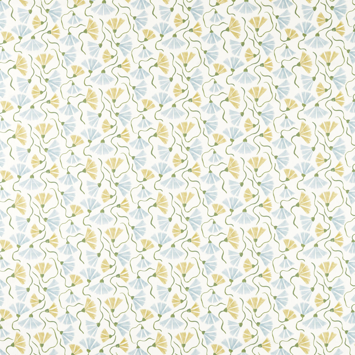 Scion FRINGED POPPY HONEY/CORNFLOWER Fabric