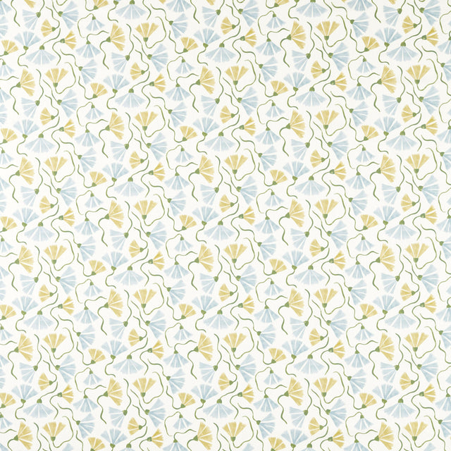 Scion FRINGED POPPY HONEY/CORNFLOWER Fabric