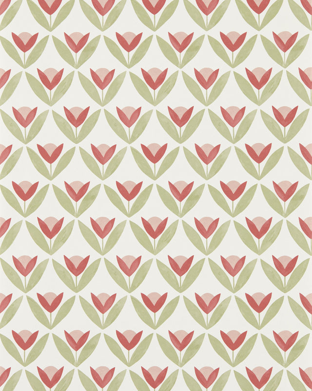 Scion TULIP TRELLIS WP BERRY Wallpaper