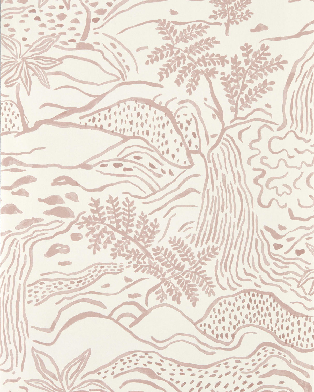 Scion FALLING FLOSS WP DUSK PINK Wallpaper