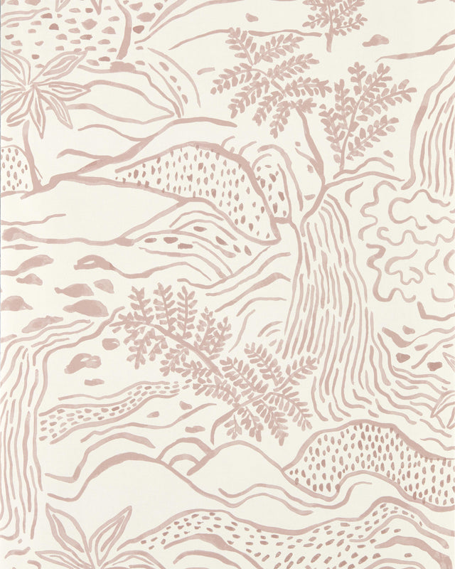 Scion FALLING FLOSS WP DUSK PINK Wallpaper