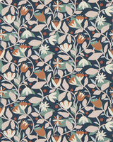 Scion DANCING DAISIES WP MIDNIGHT Wallpaper