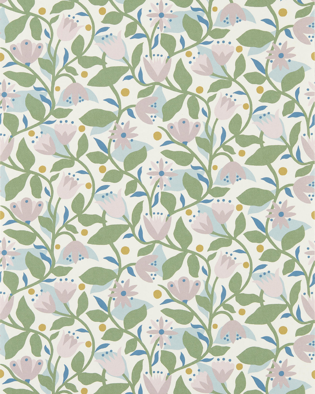 Scion DANCING DAISIES WP LILAC Wallpaper