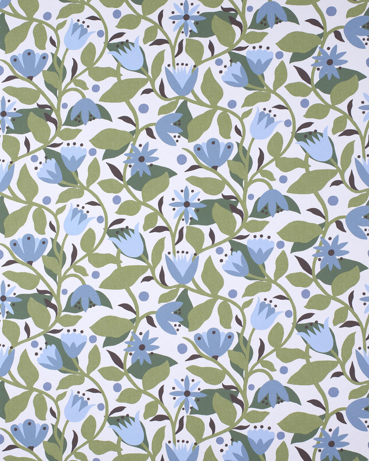 Scion DANCING DAISIES WP CORNFLOWER Wallpaper