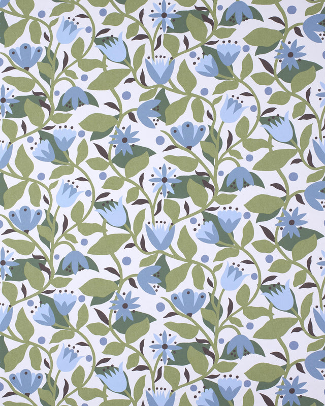 Scion DANCING DAISIES WP CORNFLOWER Wallpaper