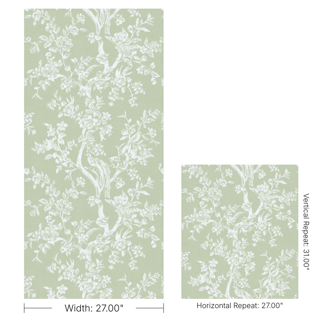 Lee Jofa CAMELLIA TOILE WP PEAR Wallpaper