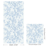 Lee Jofa CAMELLIA TOILE WP SKY Wallpaper