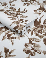 Lee Jofa CAMELLIA TOILE WP BROWN Wallpaper