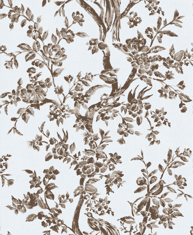 Lee Jofa CAMELLIA TOILE WP BROWN Wallpaper
