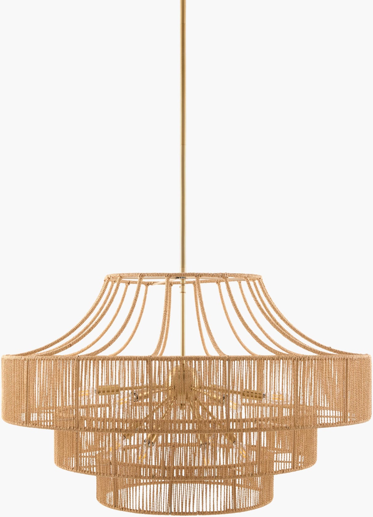 Surya Almaris Weave MVAW-001 36"L x 36"W x 22"H Ceiling Lighting