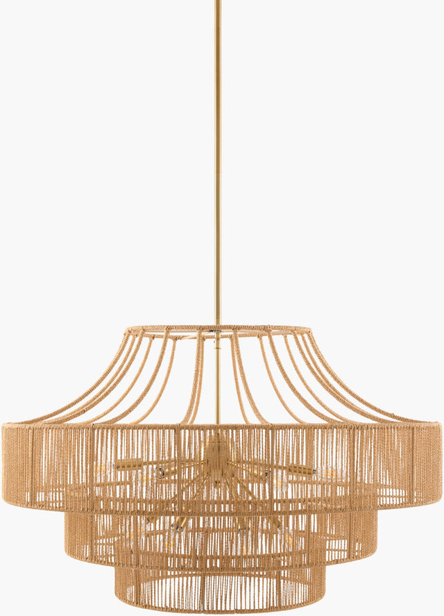 Surya Almaris Weave MVAW-001 36"L x 36"W x 22"H Ceiling Lighting
