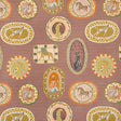 Pindler MENAGERIE BURGUNDY Fabric