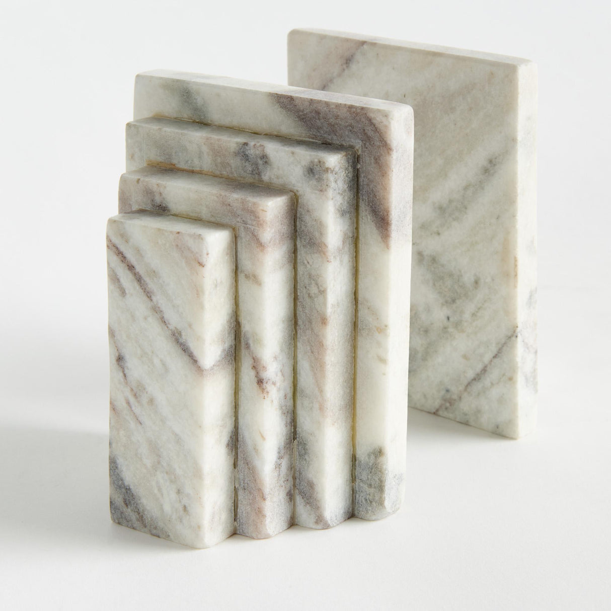 Napa  JAQUELINE MARBLE BOOKENDS ST/2