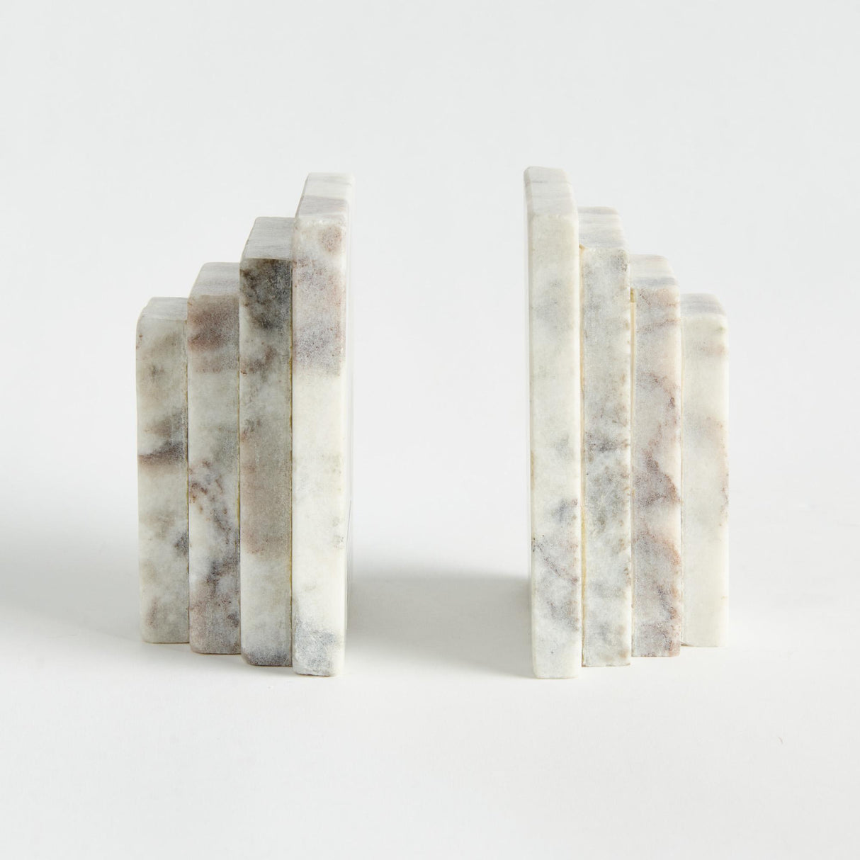 Napa  JAQUELINE MARBLE BOOKENDS ST/2
