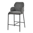LH Home Allegra Counter Stool - Graphite