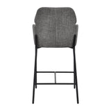 LH Home Allegra Counter Stool - Graphite