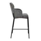 LH Home Allegra Counter Stool - Graphite