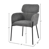 LH Home Allegra Dining Chair - Graphite
