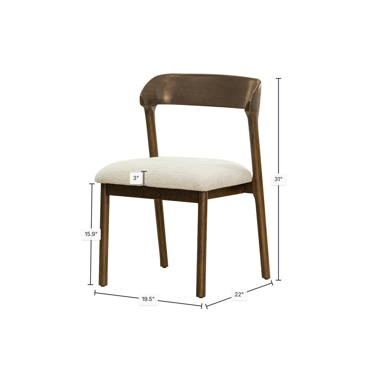 LH Home Abstract Dining Chair