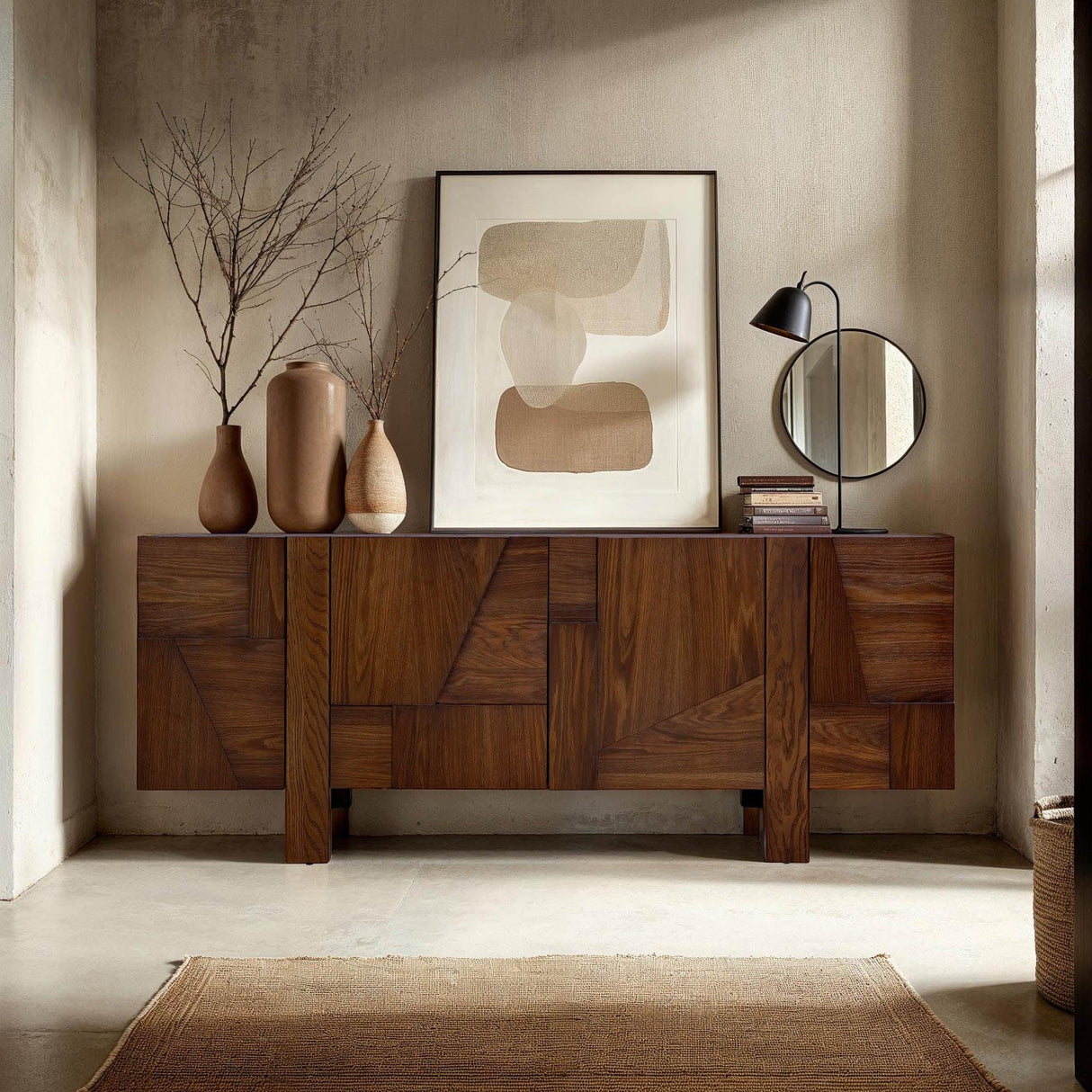 LH Home Abstract 4 Door Sideboard