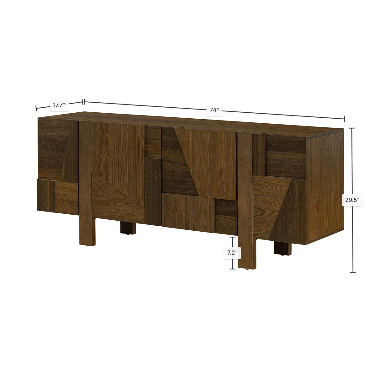 LH Home Abstract 4 Door Sideboard
