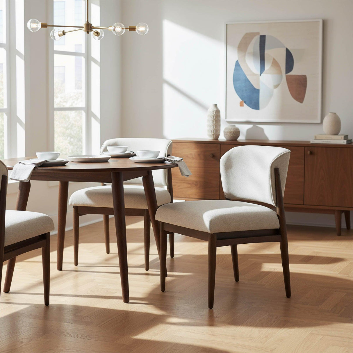LH Home Athens Dining Chair - Linen Taupe