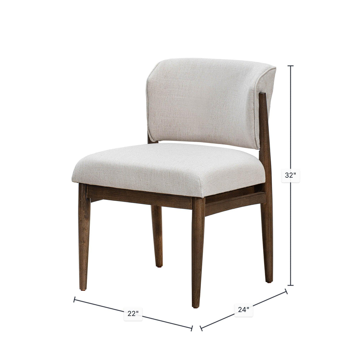 LH Home Athens Dining Chair - Linen Taupe