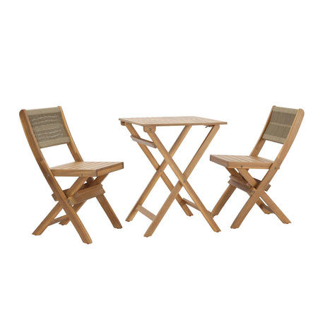 LH Home Balcony Outdoor - Foldable Bistro Set (1 Table & 2 Chairs)