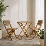LH Home Balcony Outdoor - Foldable Bistro Set (1 Table & 2 Chairs)