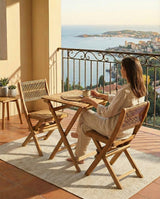 LH Home Balcony Outdoor - Foldable Bistro Set (1 Table & 2 Chairs)