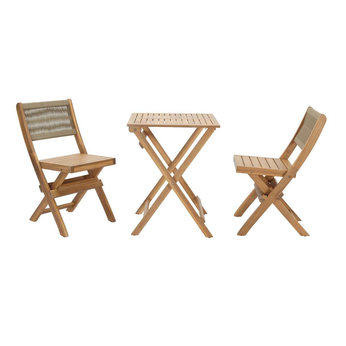 LH Home Balcony Outdoor - Foldable Bistro Set (1 Table & 2 Chairs)