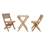 LH Home Balcony Outdoor - Foldable Bistro Set (1 Table & 2 Chairs)
