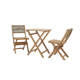 LH Home Balcony Outdoor - Foldable Bistro Set (1 Table & 2 Chairs)