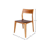 LH Home Catania Dining Chair - Warm Brown