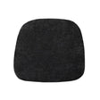 LH Home Metal Crossback Fabric Cushion Seat - Black