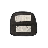 LH Home Metal Crossback Fabric Cushion Seat - Black