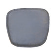 LH Home Metal Crossback Leather Cushion Seat - Grey