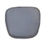 LH Home Metal Crossback Leather Cushion Seat - Grey
