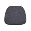 LH Home Metal Crossback Fabric Cushion Seat - Grey