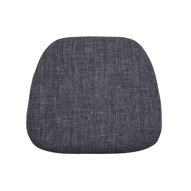 LH Home Metal Crossback Fabric Cushion Seat - Grey