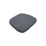 LH Home Metal Crossback Fabric Cushion Seat - Grey