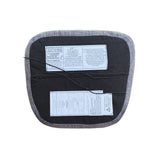 LH Home Metal Crossback Fabric Cushion Seat - Grey