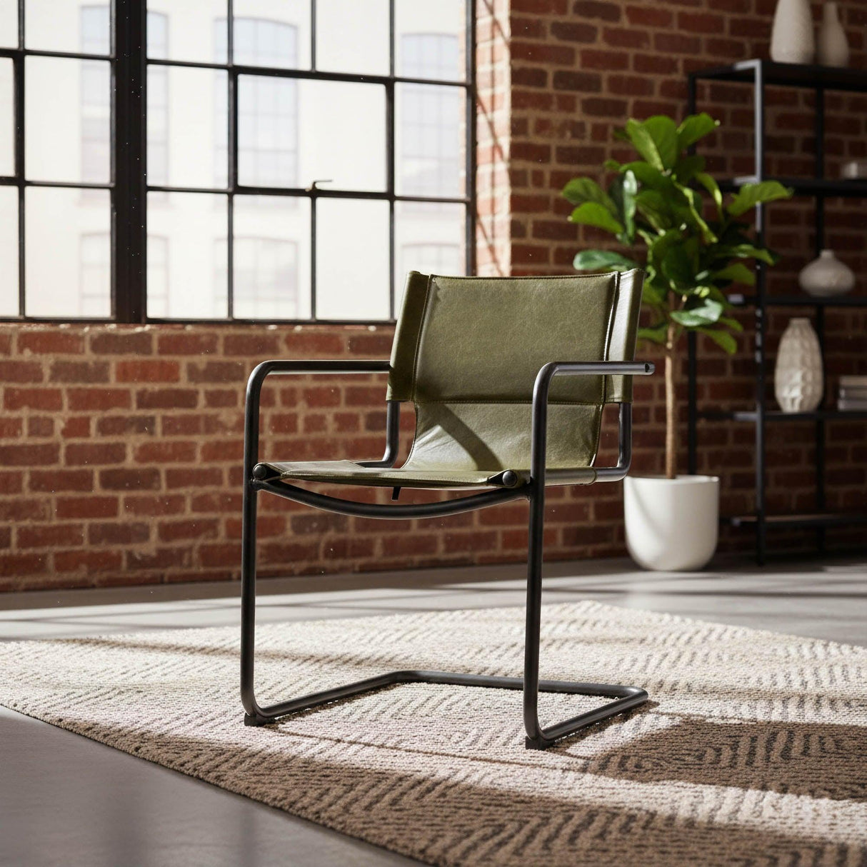 LH Home Billy Arm Dining Chair - Matcha