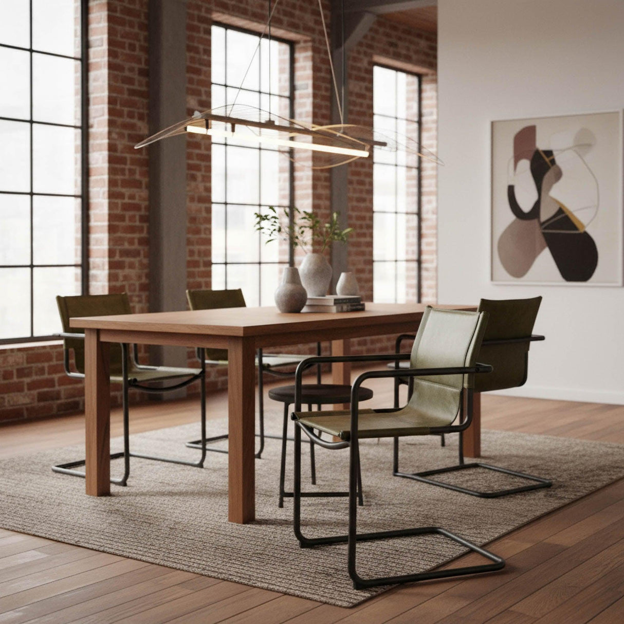 LH Home Billy Arm Dining Chair - Matcha